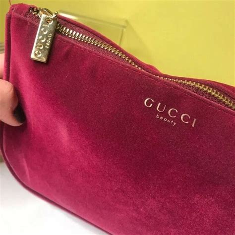 gucci cosmetic bag price|gucci makeup bag pink velvet.